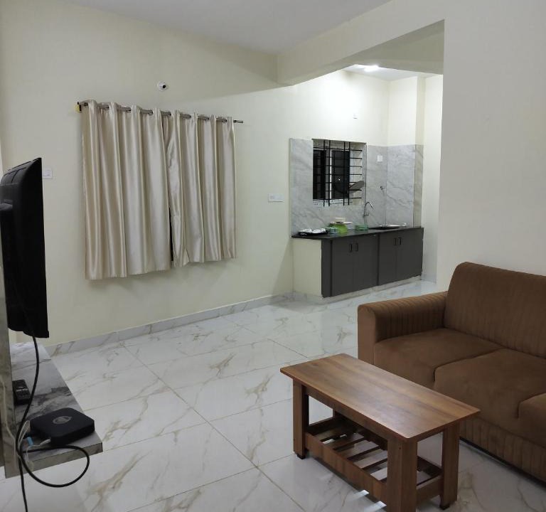 Chikkamagaluru Apartment | Kalpavrukksha Luxury Service Apartment Unit 2 - 1BHK, 2 Bathroom Single cotFully Furnished