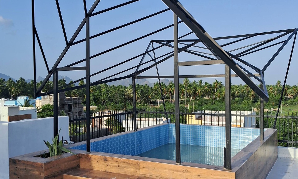 Nagercoil Apartment | Luxury 2-bedroom apartment with WiFi, AC & Rooftop Jacuzzi pool near Kanyakumari