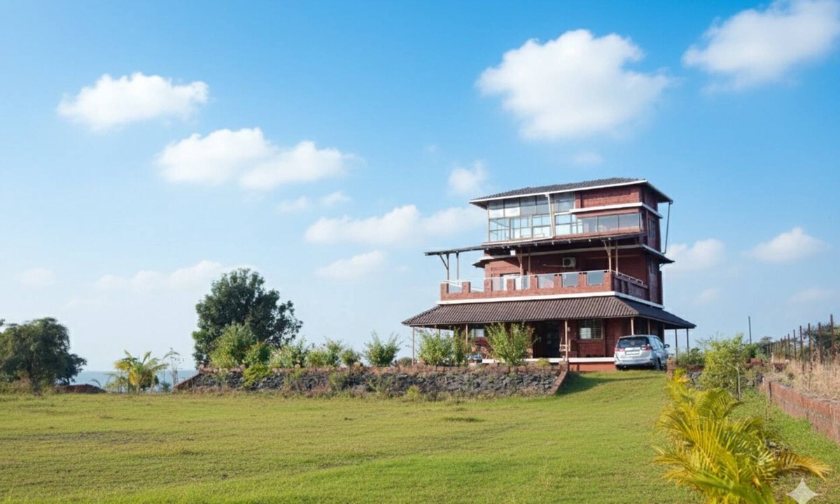 Mangaon House | Near Beaches & Raigad Fort | 360° Hill View Villa