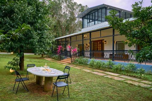 Khalapur Villa | SaffronStays Ira - 3BR vegetarian pet-friendly villa with pool, gazebo & terrace glasshouse in Karjat