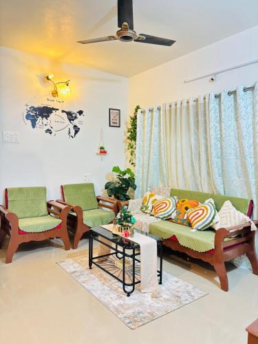 Mazal Waddo Apartment | Stay at Sakhis, 2BHK spacious Flat, 5 mins to Anjuna beach