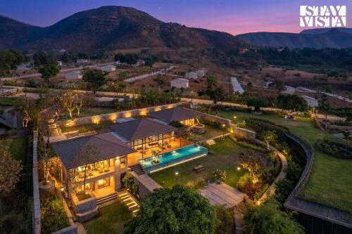 Nashik Villa | StayVista at Bohemian with Infinity Pool, Lawn