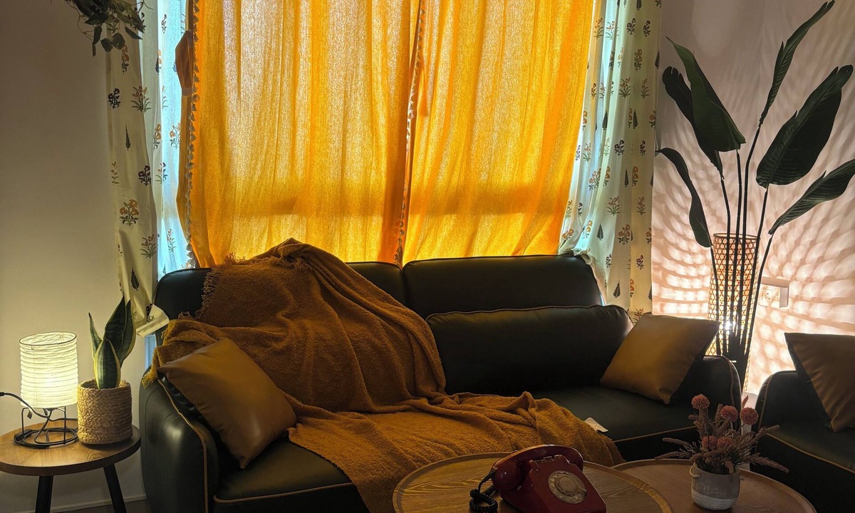 Thane West Apartment | Stylish Boho 2BHK escape with open creek views Thane