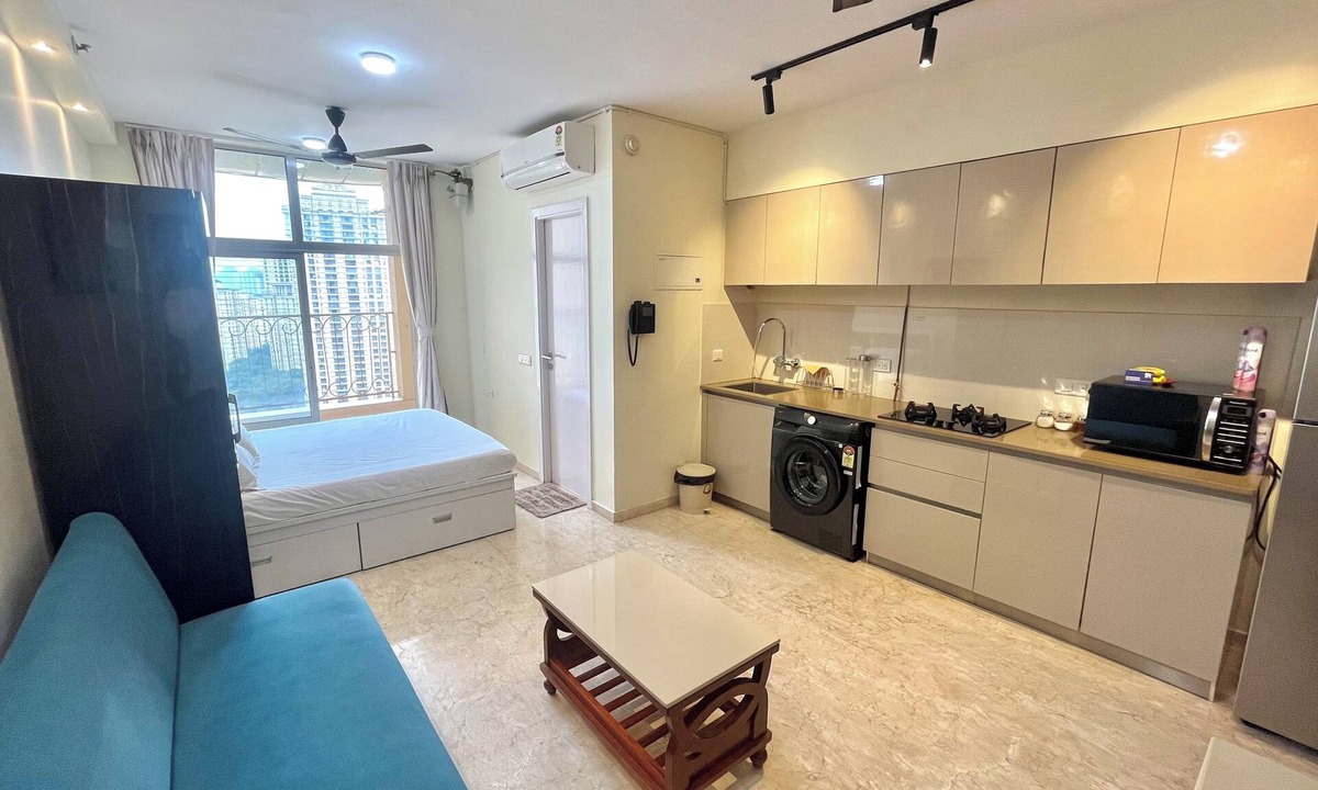Thane West Apartment | Waterfront Balcony LakeView Studio Apartment at Hiranandani Estate Thane ~ India