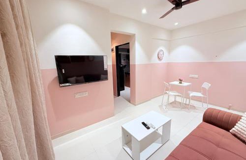 Navi Mumbai Apartment | AG Blush Boho Stay 303 near airport