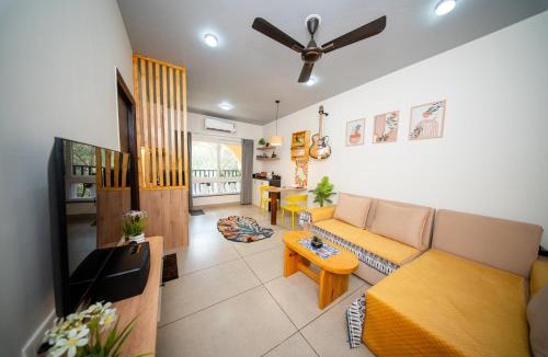 Siolim Apartment | Casa Luma 1BHK Furnished Siolim Swimming Pool Jacuzzi Sauna