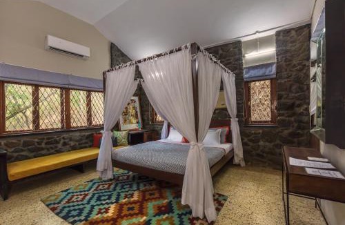 Kadadhe Villa | SaffronStays Inverlochy 3-BR Parsi-style villa with indoor games, bonfire & views near Lonavala