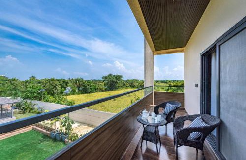 Alibaug Villa | SaffronStays Nishta - 4BR pet-friendly villa with pool, turf, gazebo & terrace BBQ views in Alibaug
