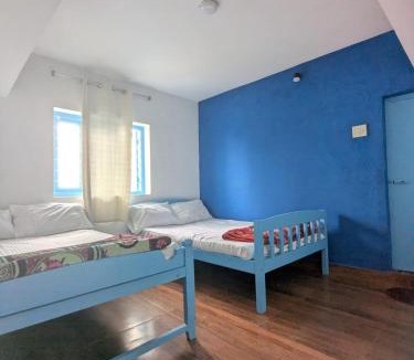 Vattakanal House | Santorini blue