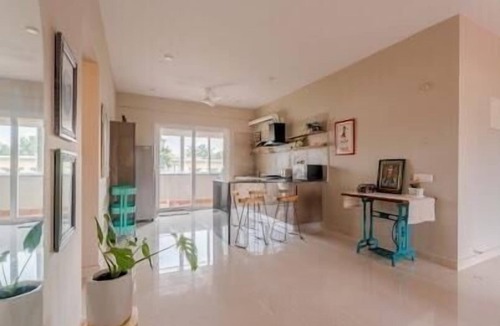 Nerul Apartment | Stylish 2BHK Condo with Pool Access & Gym Near Candolim Beach