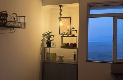 Thane West Apartment | Stylish Boho 2BHK escape with open creek views Thane