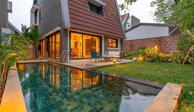 Cozy Nest 4Bhk Private Villa with Private Pool, Anjuna Beach North Goa