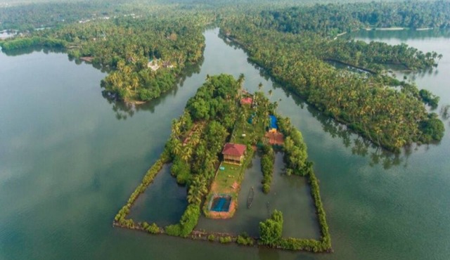 Luxury Wood House on a Private Island