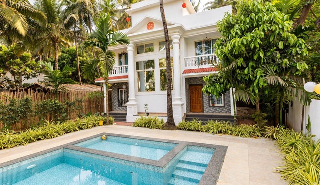 Nature's Inn 4BHK Private Pool Villa in Morjim, Goa