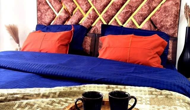 Palm & Pampas Ganga View 2BHK Near Ghat Couple/Family and Pet friendly in Rishikesh
