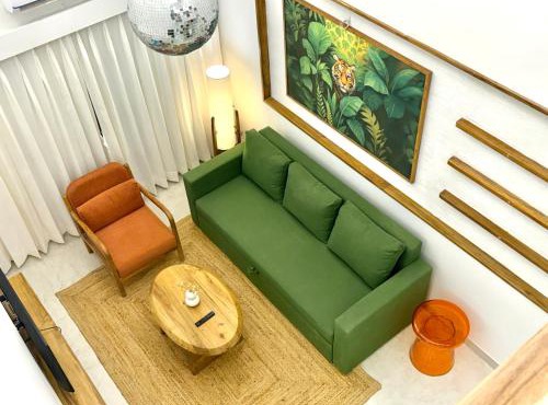 The Neon House - Curated 2BHK Duplex with Pool