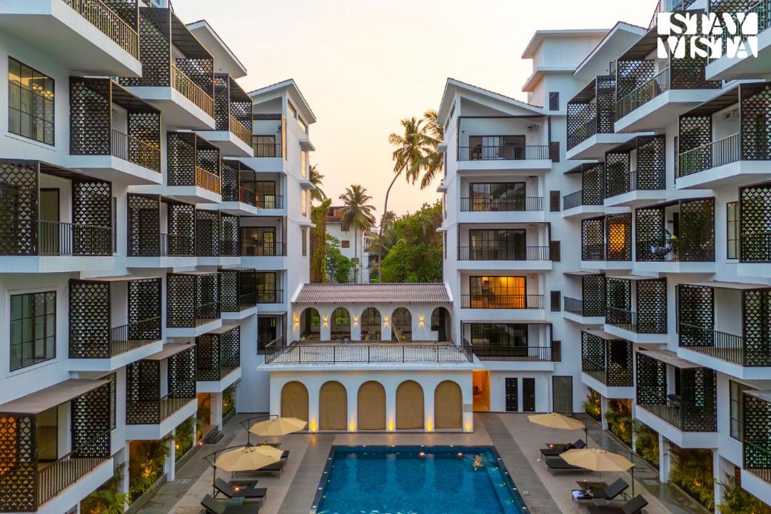Calangute Apartment | Imperial Avtara Poolside Apartments by StayVista near Calangute Beach