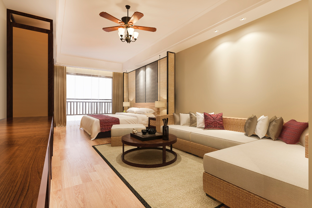 Deluxe Room, 1 King Bed, Mountain View