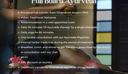 Rock Garden Ayurveda Retreat with Breakfast, Lunch & Dinner, Daily 90-Min Ayurveda Therapy, Yoga & TRV Airport Transfers