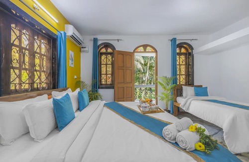 Majorda Apartment | Lovely 2 Bedroom Living Hall Full Kitchen Scinic View