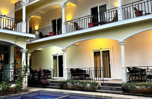 Morjim Apartment | Morjim Sunset Hotel - 300 Meter to Morjim Beach with Pool & Kitchen Apartments