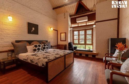 Sangavi Villa | StayVista at Orchard by the River with Bonfire, BBQ