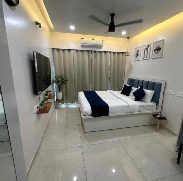 Luxury Studio VJ Pashan AC-WiFi-Self Check-in